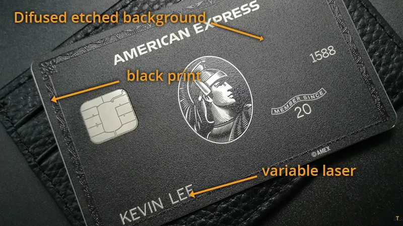 how are black amex cards made