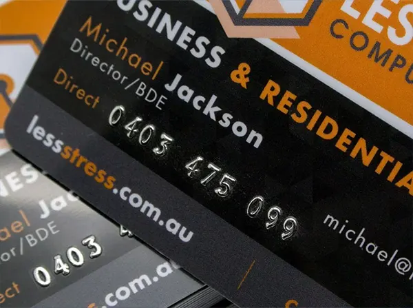 Credit Card Style PVC cards