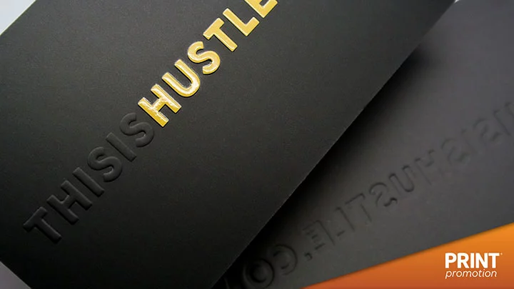 Embossed business cards 
