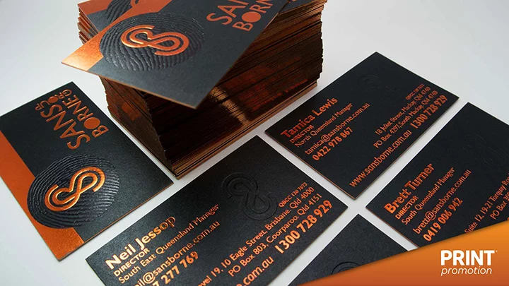 orange foil edge cards