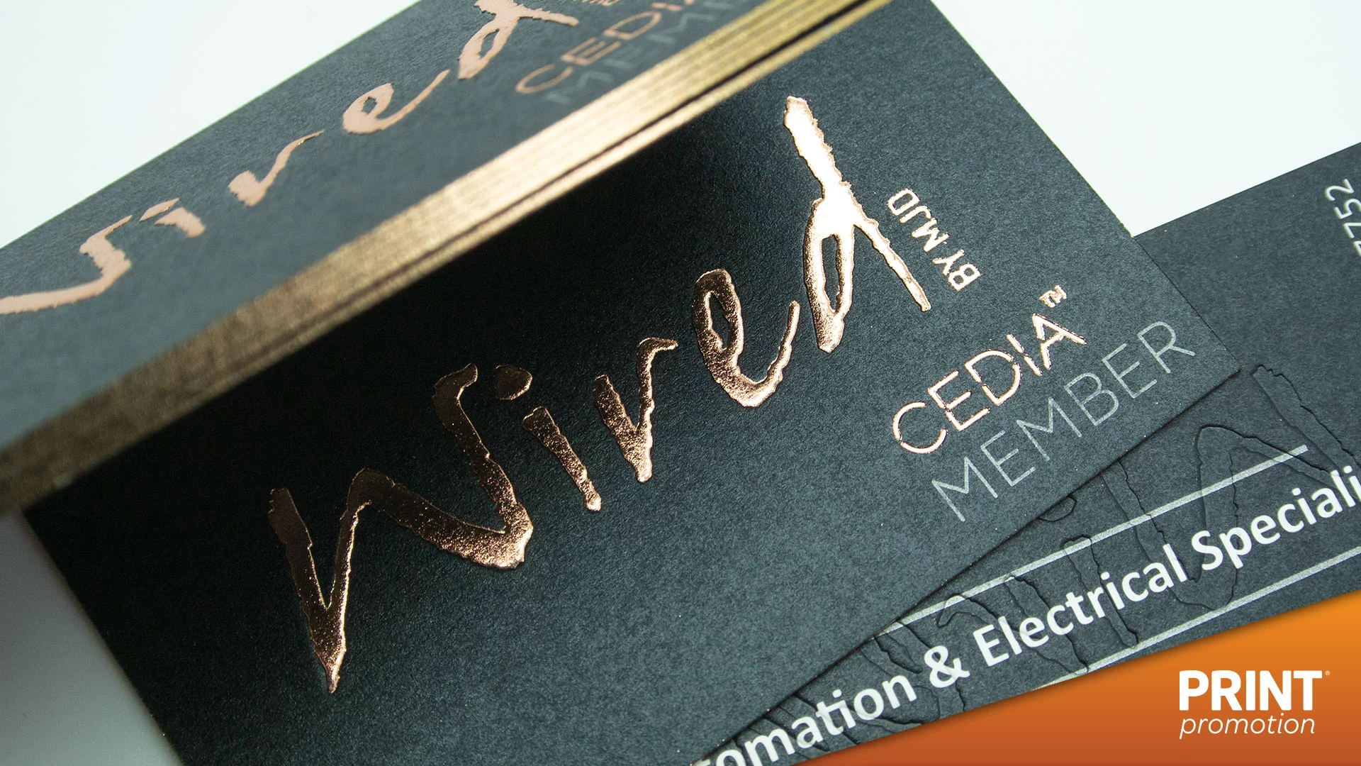 Uncoated Foil business cards