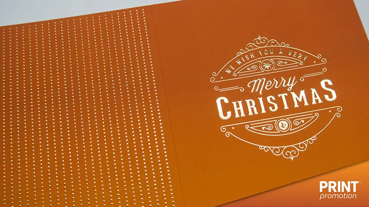 raised GOLD FOIL  greeting christmas cards