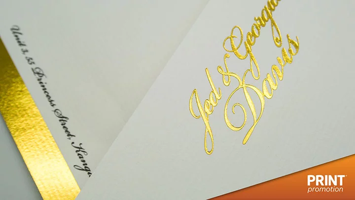 gold foil  Wedding Invitations
