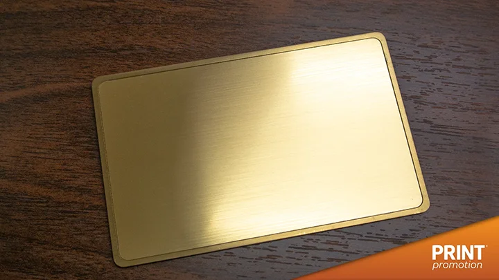 NFC card metal - goldbrushed
