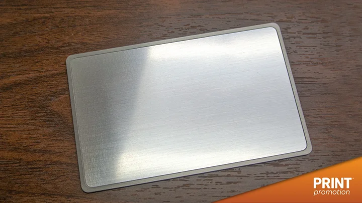 NFC card - silver metal brushed