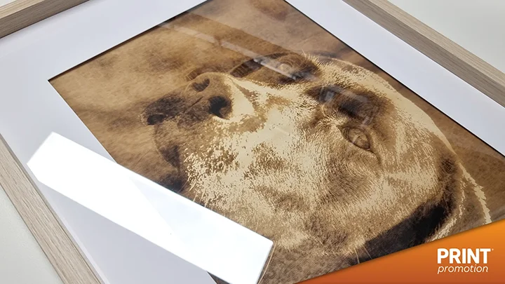 Personalised Framed Laser Engraved Photos On Wood 