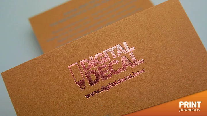 Brown Coloured Stock business cards