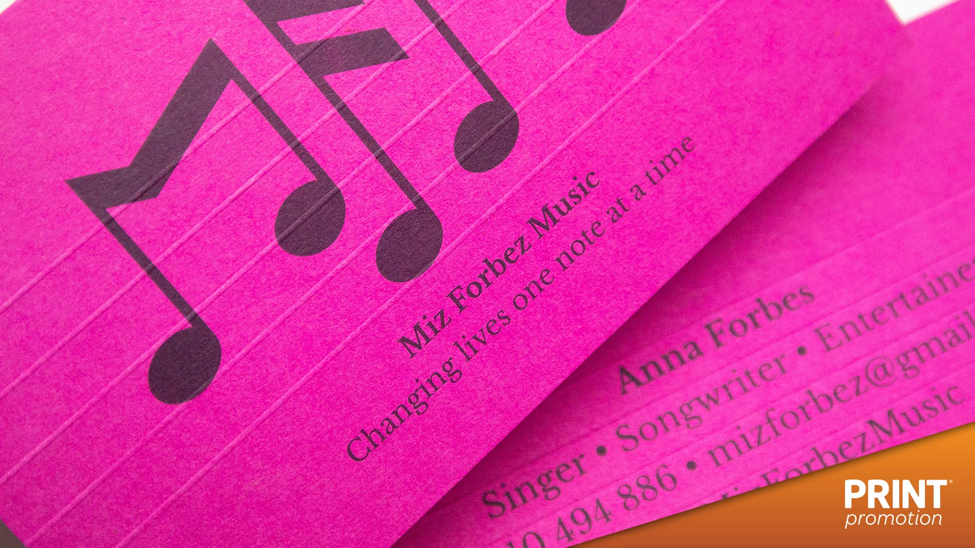 Coloured Stock business cards