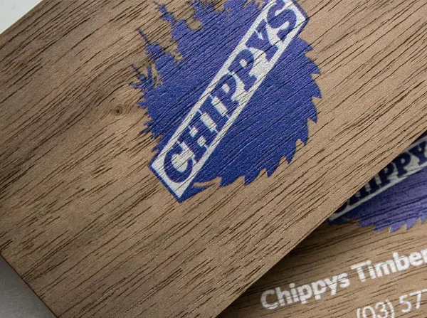 Real Wood business cards