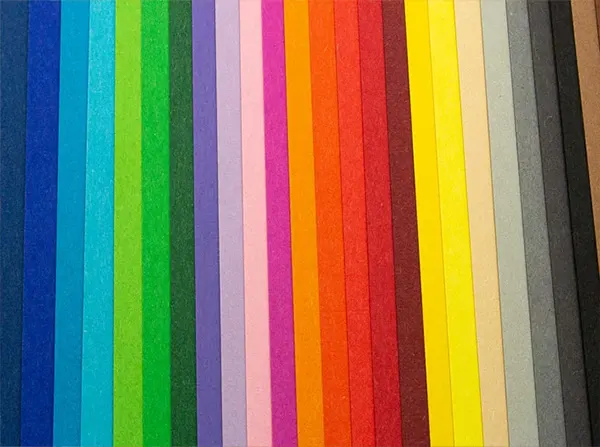 coloured card business cards 